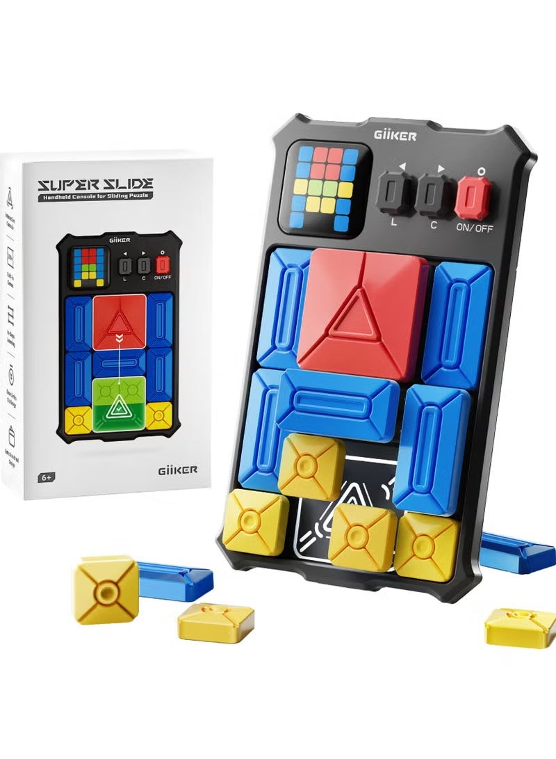 GiiKER Super Slide Puzzle Brain Teaser Games with 500+ Levels STEM Interactive Handheld Games Console, Educational Kid Teens Toys,Travel Relax Brain Game, Board Toys for Birthday Gifts for All Ages - Image 1